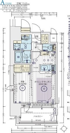 エステムコート谷町九丁目の物件間取画像